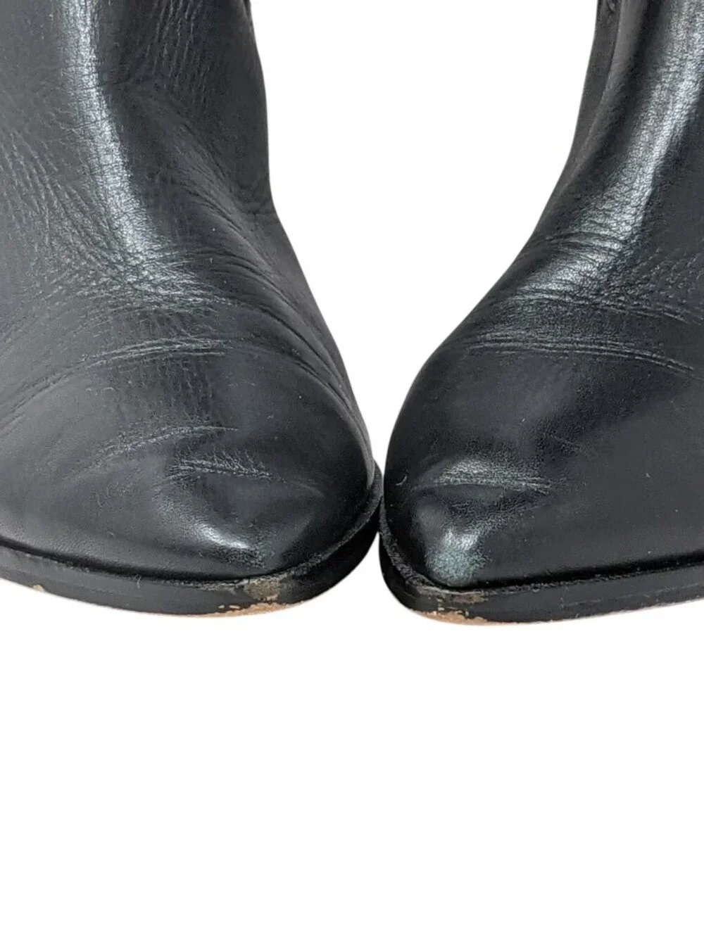 Sole Society Daleena Black Leather Suede Knee High Boots Women's 6.5